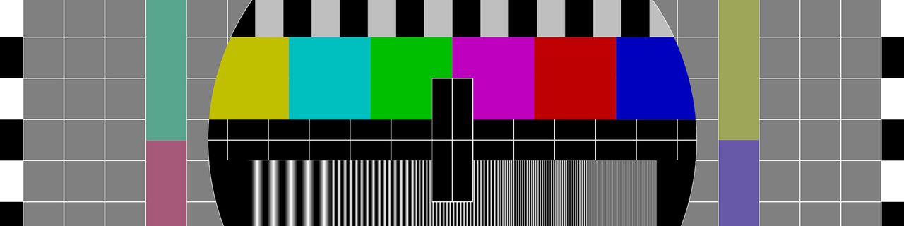 Testbild eines Fernsehers