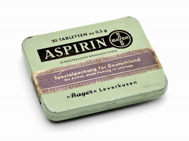 Alte Dose der Marke Aspirin