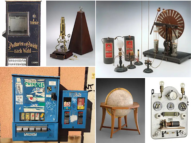 Collage von Ausstellungsobjekten