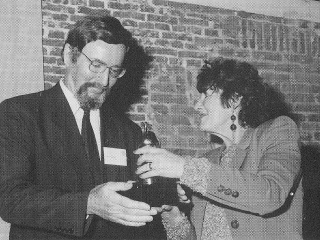 Foto von der Auszeichnung des Museums als Museum of the Year 1992
