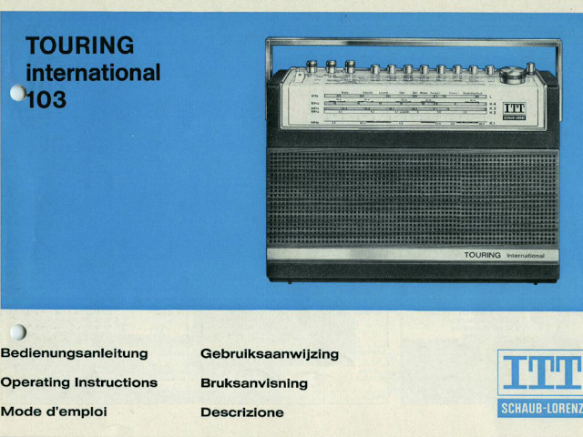 Bedienungsanleitung eines Radios